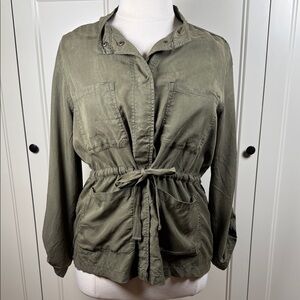 Sanctuary Olive Green Utility Jacket with Tie Waist